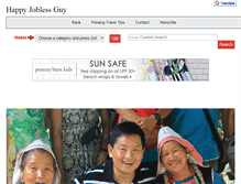 Tablet Screenshot of happyjoblessguy.com